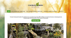 Desktop Screenshot of coloradogardenfoundation.org